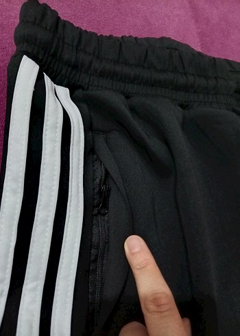 Adidas Siyah Bağcıklı Erkek Eşofman Altı - Görsel 4