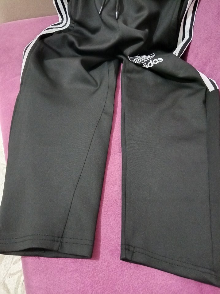 Adidas Siyah Bağcıklı Erkek Eşofman Altı - Görsel 5