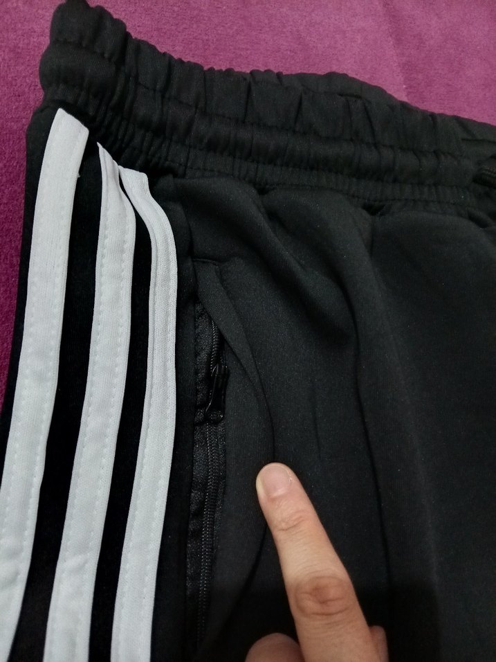 Adidas Siyah Bağcıklı Erkek Eşofman Altı - Görsel 4