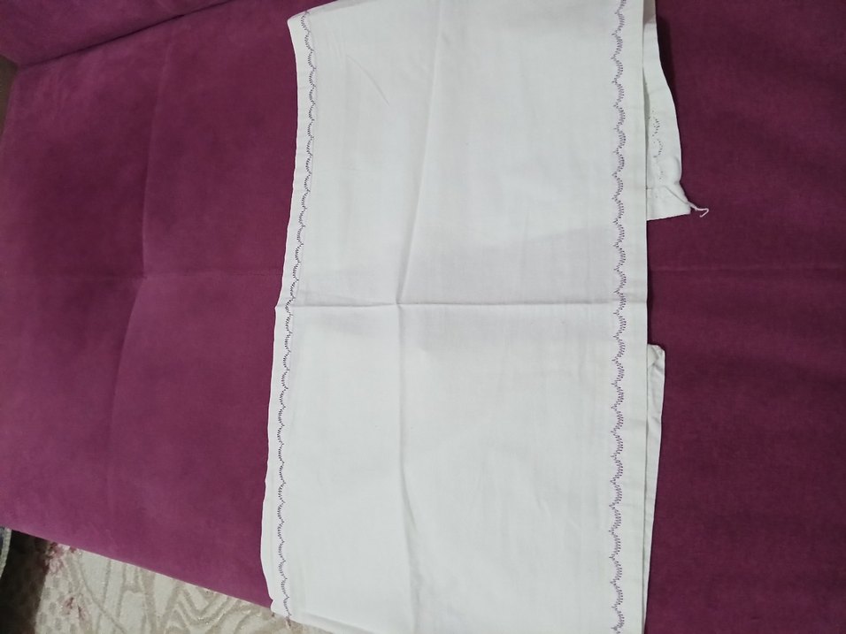 Nakışlı Beyaz Bebek kundaklama - Görsel 3