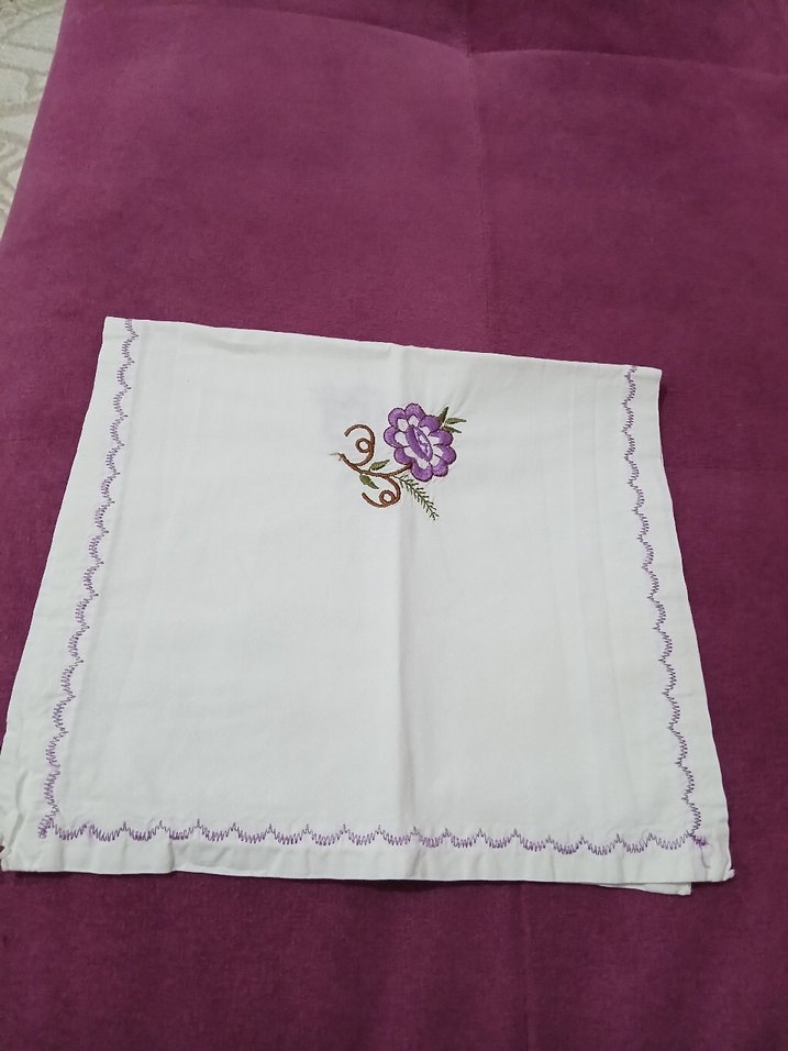 Nakışlı Beyaz Bebek kundaklama - Görsel 2