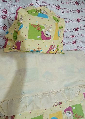 Renkli Baskılı Çocuk Uyku Seti - Görsel 2