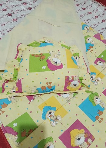 Renkli Baskılı Çocuk Uyku Seti - Görsel 4