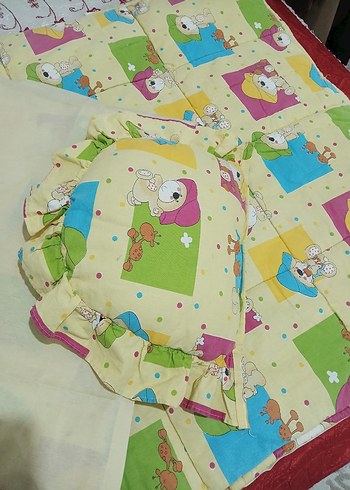 Renkli Baskılı Çocuk Uyku Seti - Görsel 3