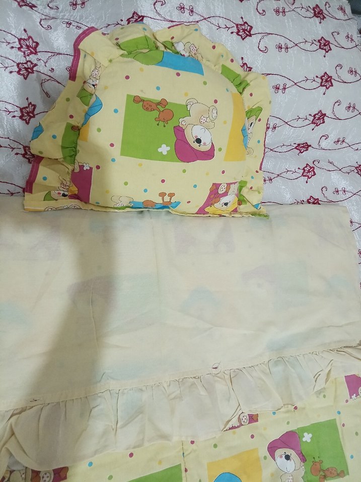 Renkli Baskılı Çocuk Uyku Seti - Görsel 2