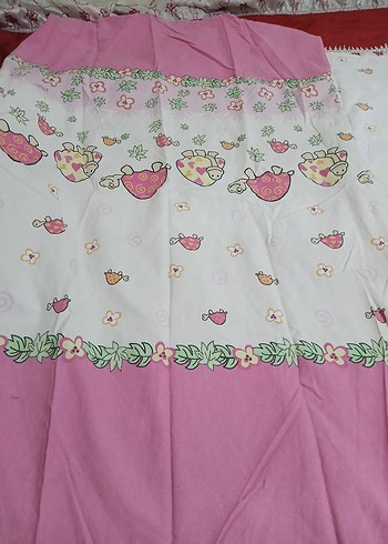 Pembe Baskılı bebek Nevresim ve Çarşaf Takımı - Görsel 7