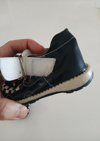 Erkek Bebek Mavi Nakışlı İlk Adım Ayakkabısı - Görsel 3