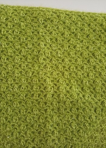 Kız Çocuk Yeşil Örgü Bohem Poncho - Görsel 6