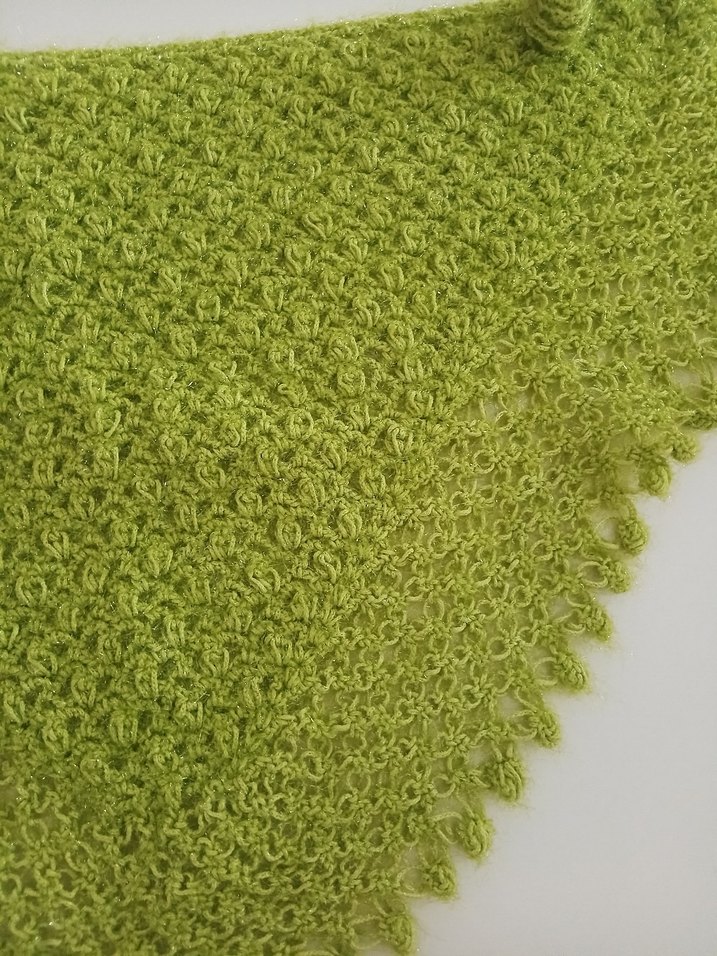 Kız Çocuk Yeşil Örgü Bohem Poncho - Görsel 5