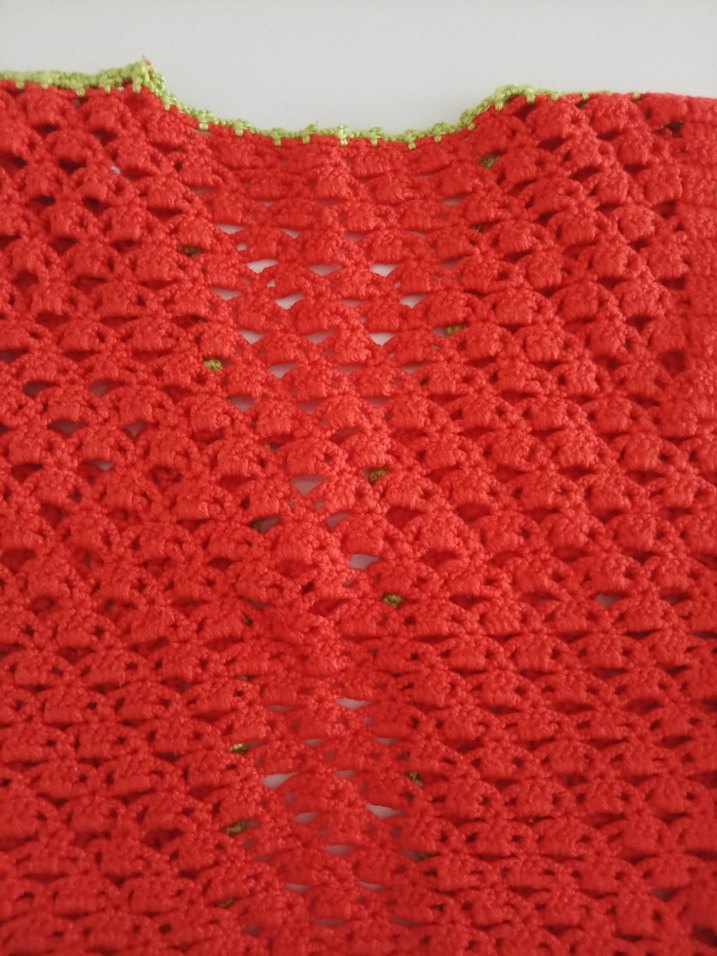 Kız Çocuk Nakışlı V Yaka Örgü Yelek - Görsel 3