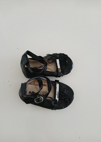 Kız Çocuk Siyah Rugan Tokalı Babet - Görsel 7