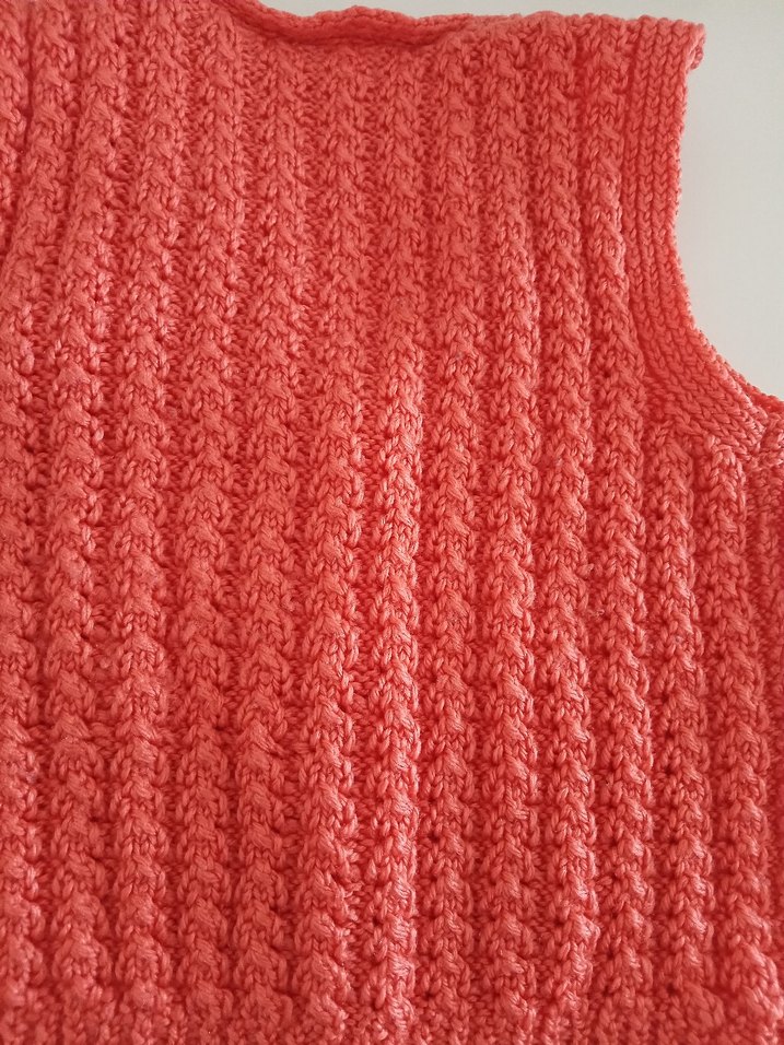 Kız Çocuk turuncu V Yaka Örgü Süveter - Görsel 5