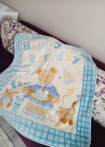 Mavi Baskılı Çocuk Battaniyesi - Görsel 2