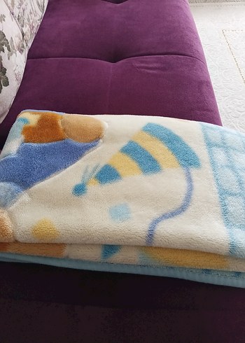 Mavi Baskılı Çocuk Battaniyesi - Görsel 6