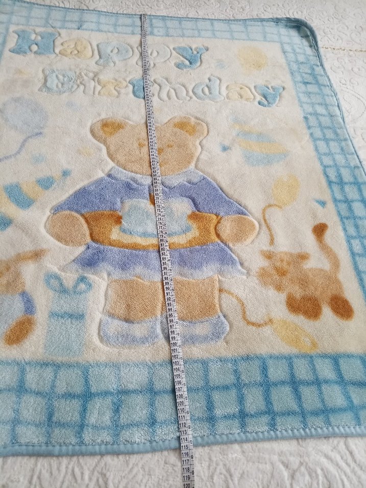 Mavi Baskılı Çocuk Battaniyesi - Görsel 3