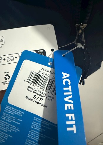 Columbia mavi Fermuarlı Erkek Mont - Görsel 3