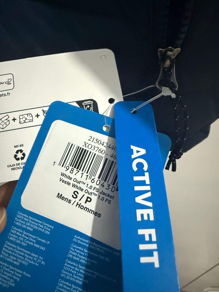 Columbia mavi Fermuarlı Erkek Mont - Görsel 3