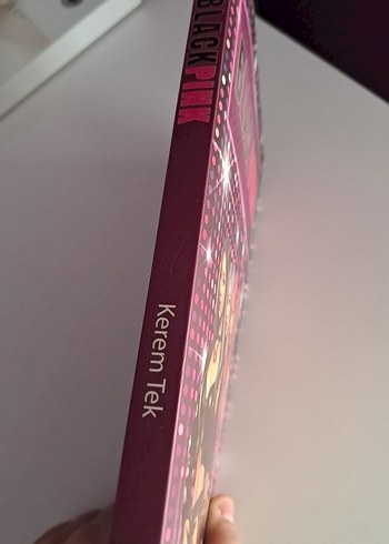 Beden Parlak SiyahPembe Kız blackpink okuma kitabı