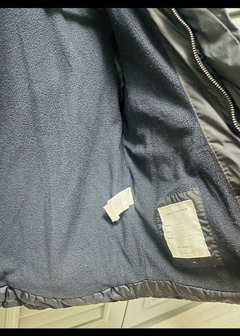 6 Yaş Beden lacivert Renk Zara Erkek Çocuk Lacivert Düğmeli Kapüşonlu Mont