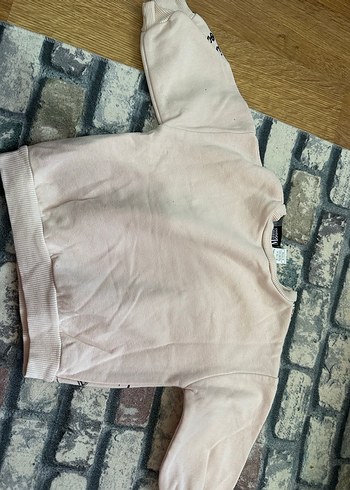 Kız Çocuk Pembe Baskılı Sweatshirt - Görsel 3