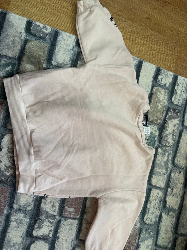 Kız Çocuk Pembe Baskılı Sweatshirt - Görsel 3