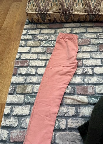 Pembe Elastik Bel Kız Taytı - Görsel 2