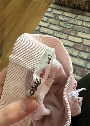 Kız Çocuk Beyaz Kurdele Desenli Rahat Pantolon - Görsel 3