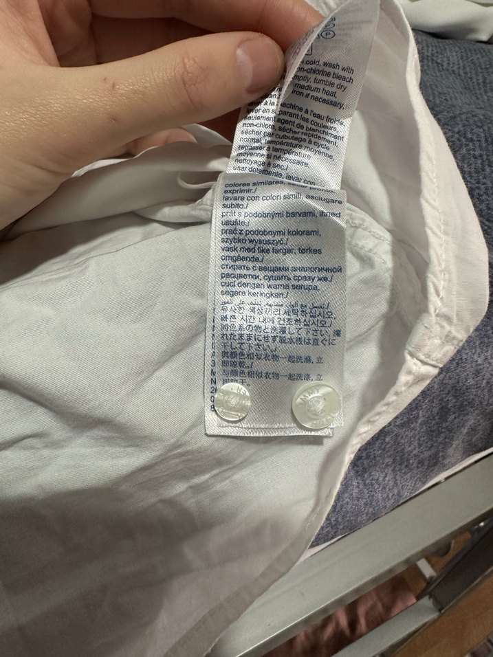 Tommy Hilfiger Beyaz Uzun Kollu Gömlek - Görsel 4