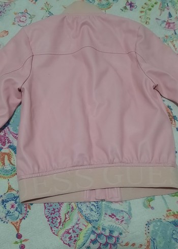 5 Yaş Beden Guess Kız Çocuk Pembe Fermuarlı Ceket