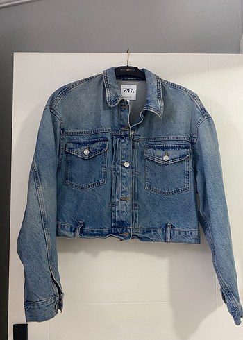 xl Beden Kadın Mavi Düğmeli Denim Ceket