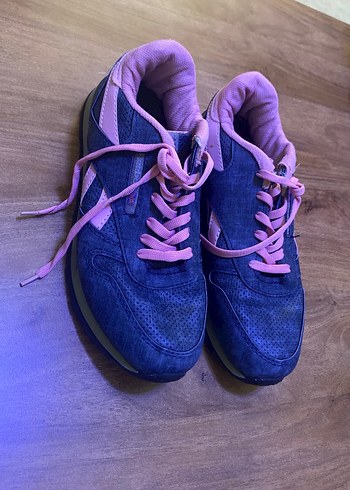 Mor ve Pembe Bağcıklı Spor Kadın Sneakers