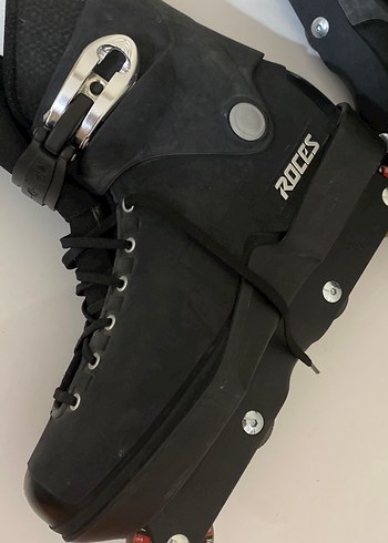 Siyah Kaykay Pateni, Tokalı, Grunge Punk Tarzı - Görsel 6