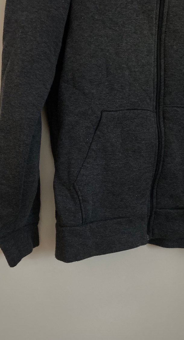 Erkek Gri Fermuarlı Sweatshirt - Görsel 2