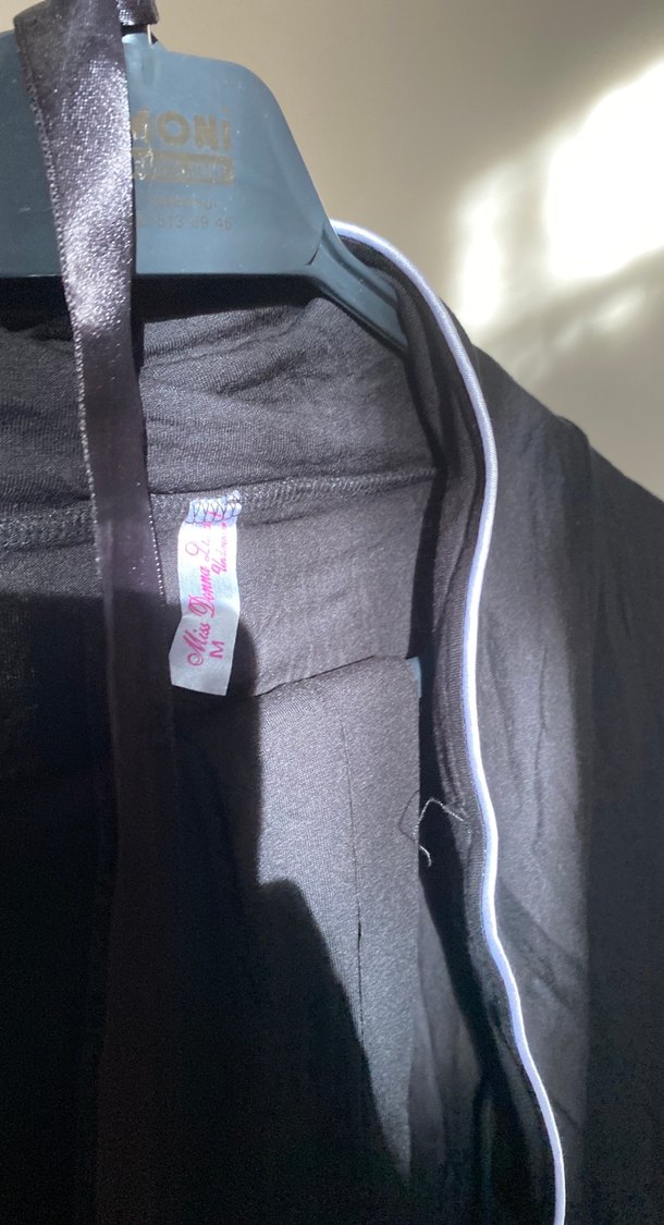 Siyah Emzirme ve Hamile Pijama Takımı - Görsel 5