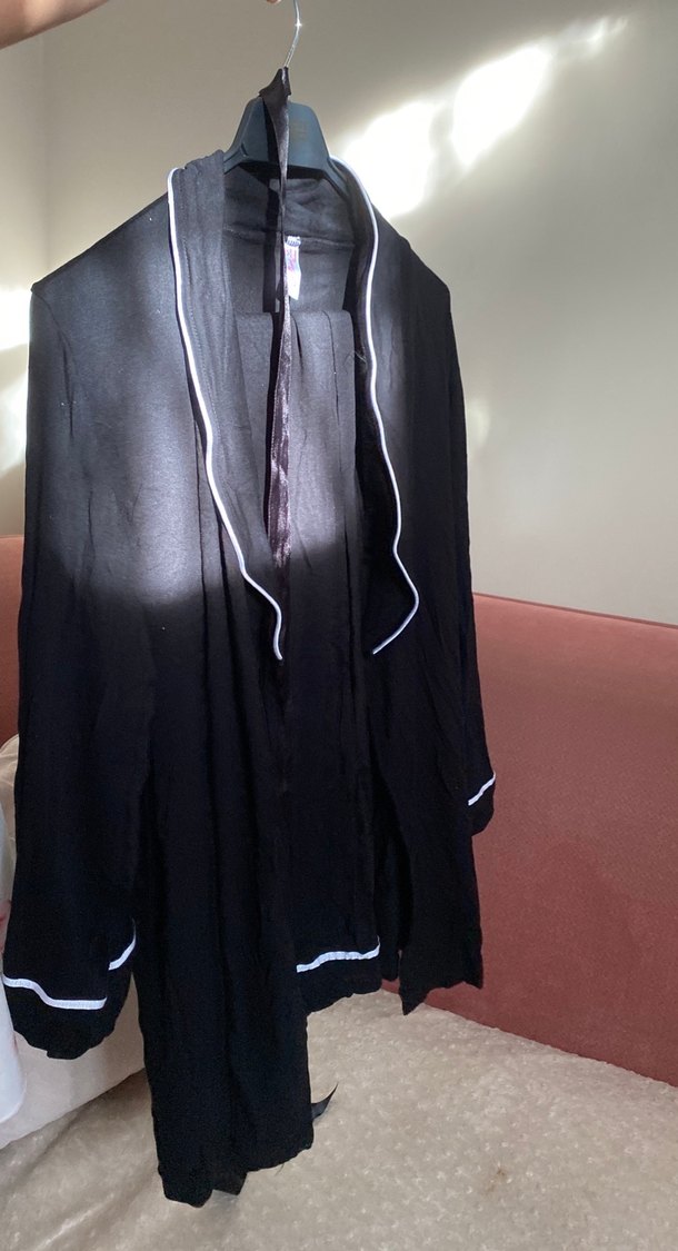 Siyah Emzirme ve Hamile Pijama Takımı - Görsel 4