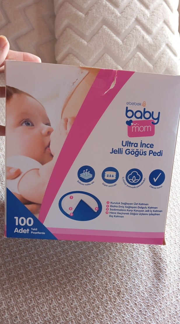 Ebebek Baby Mom Ultra İnce Tek Kullanımlık Göğüs Pedi 100'lü - Görsel 3