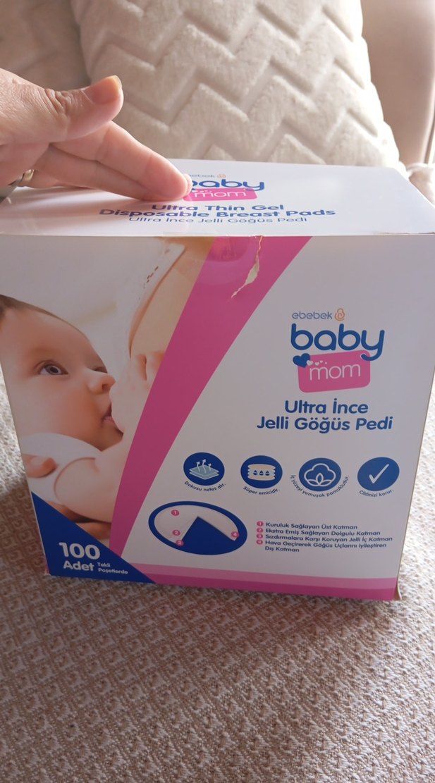 Ebebek Baby Mom Ultra İnce Tek Kullanımlık Göğüs Pedi 100'lü - Görsel 5
