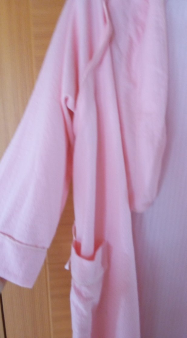 Pembe Uzun Kollu Bohem Kadın Sabahlık - Görsel 3