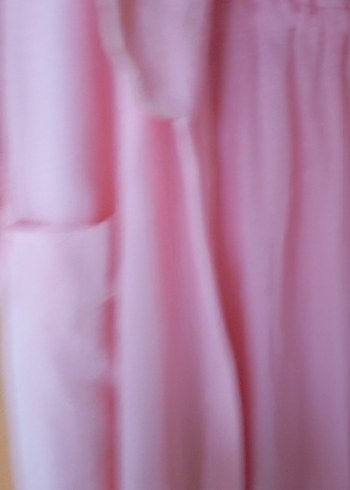 Pembe Uzun Kadın Sabahlık Bol Kesim - Görsel 3