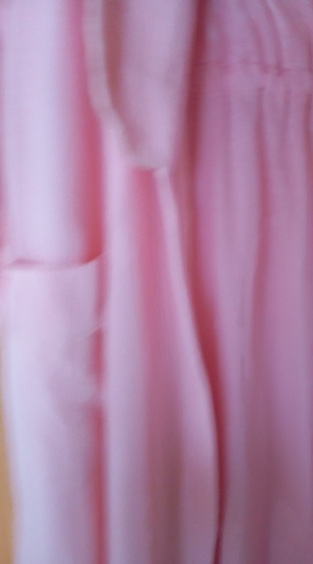 Pembe Uzun Kadın Sabahlık Bol Kesim - Görsel 3