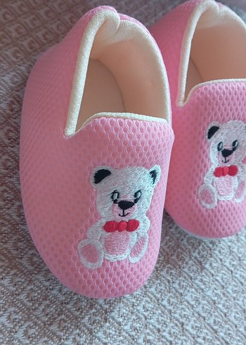 Nakışlı Pembemsi Kız Çocuk Ev Terliği - Görsel 4