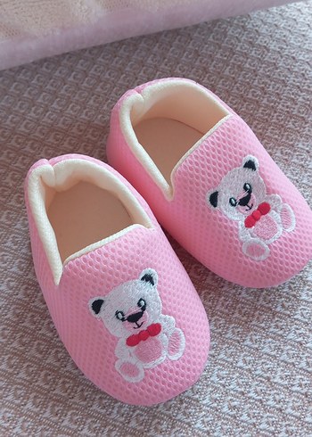 Nakışlı Pembemsi Kız Çocuk Ev Terliği - Görsel 7