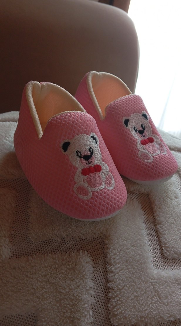 Nakışlı Pembemsi Kız Çocuk Ev Terliği - Görsel 2