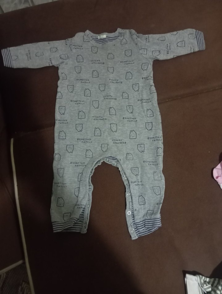 Erkek Bebek Lacivert Fermuarlı Kayak Tulumu - Görsel 3