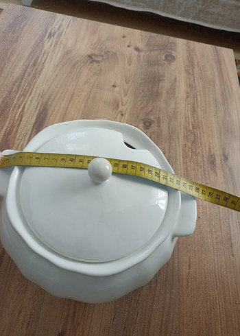 Beyaz Kapaklı Seramik Güveç Tenceresi - Görsel 4