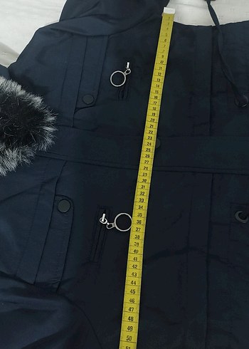 Kadın Lacivert içi peluşlu mont - Görsel 8