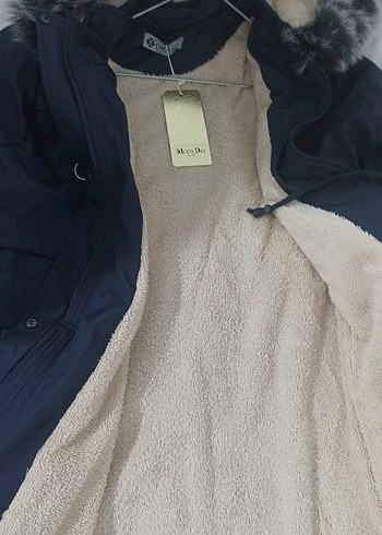 Kadın Lacivert içi peluşlu mont - Görsel 11