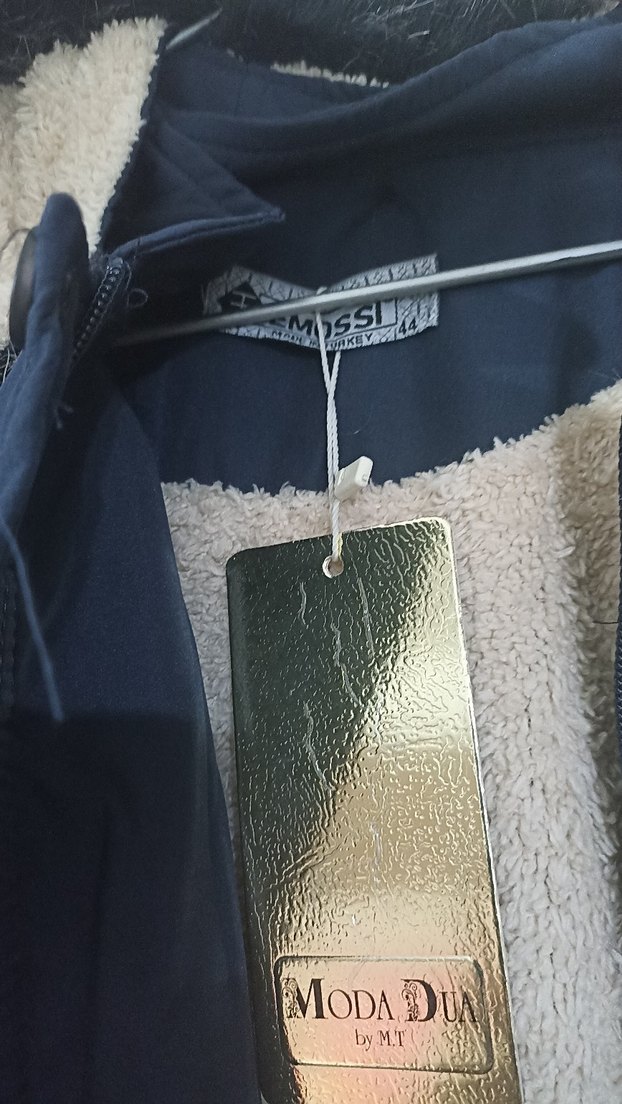 Kadın Lacivert içi peluşlu mont - Görsel 4