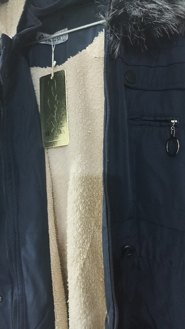 Kadın Lacivert içi peluşlu mont - Görsel 5