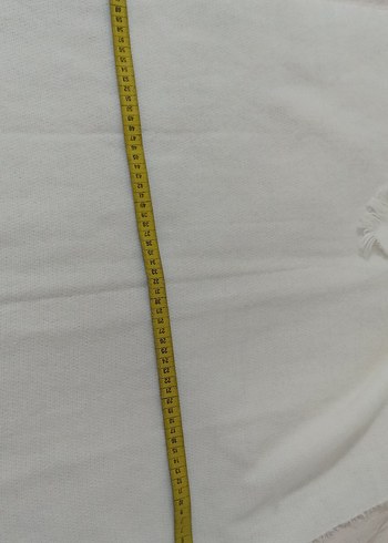 Kadın Beyaz Yün Atkı - Görsel 7